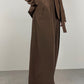 Silk brown suit