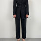 Black vintage linen blazer