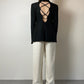 Black blazer with crosses