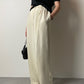 Cream silk vintage pants