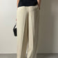 Cream silk vintage pants