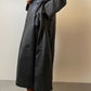 Real leather skirt