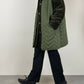 Velvet olive jacket with vest