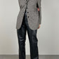 Pied de poule wool blazer