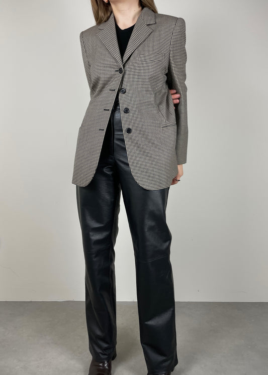 Pied de poule wool blazer