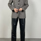 Pied de poule wool blazer