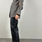 Pied de poule wool blazer