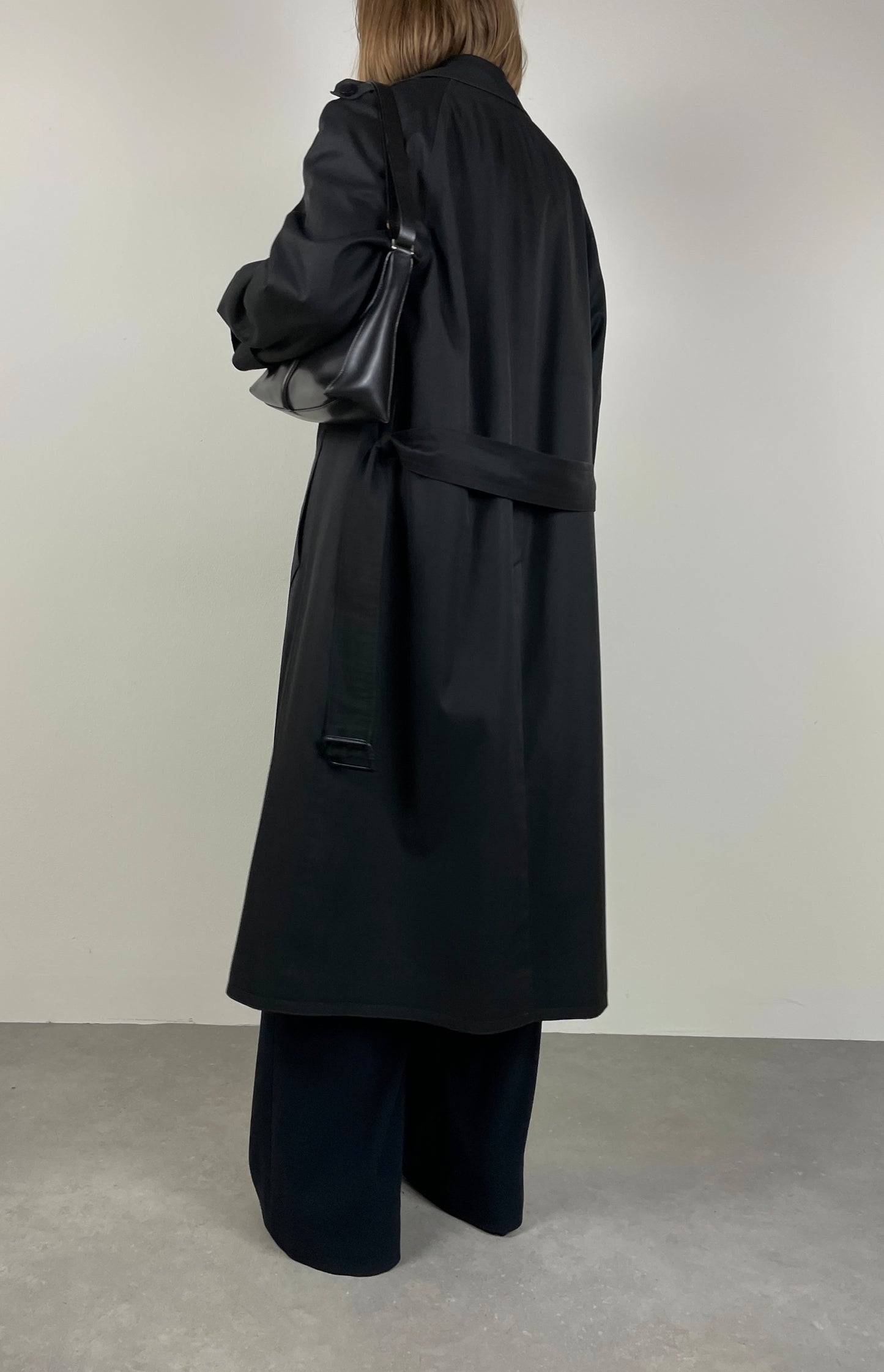Black trench coat