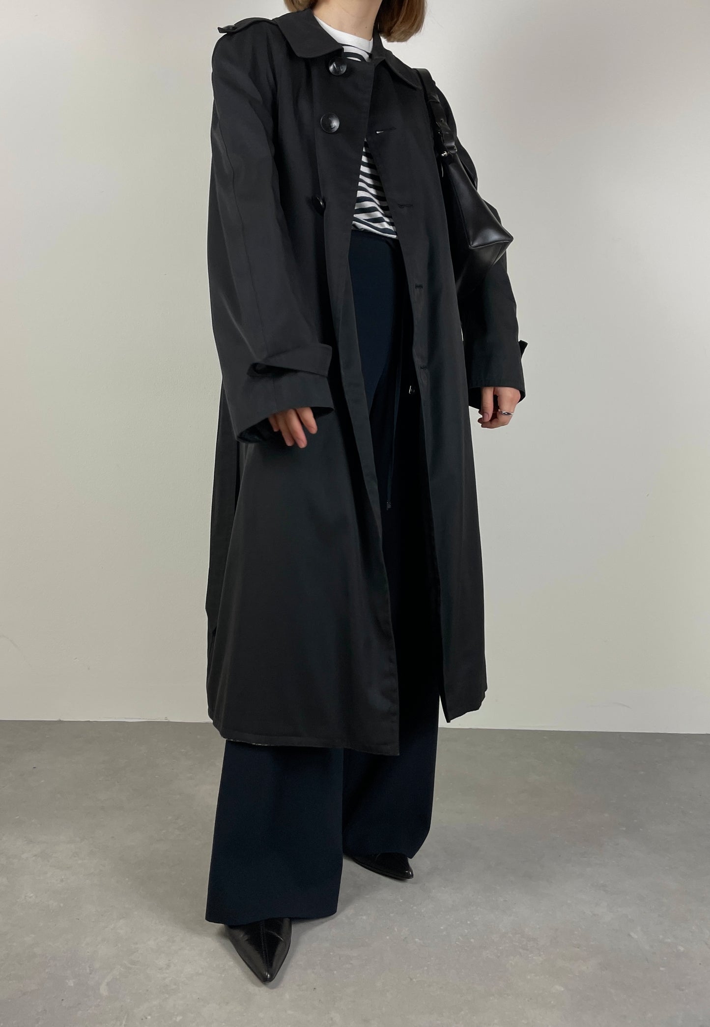 Black trench coat