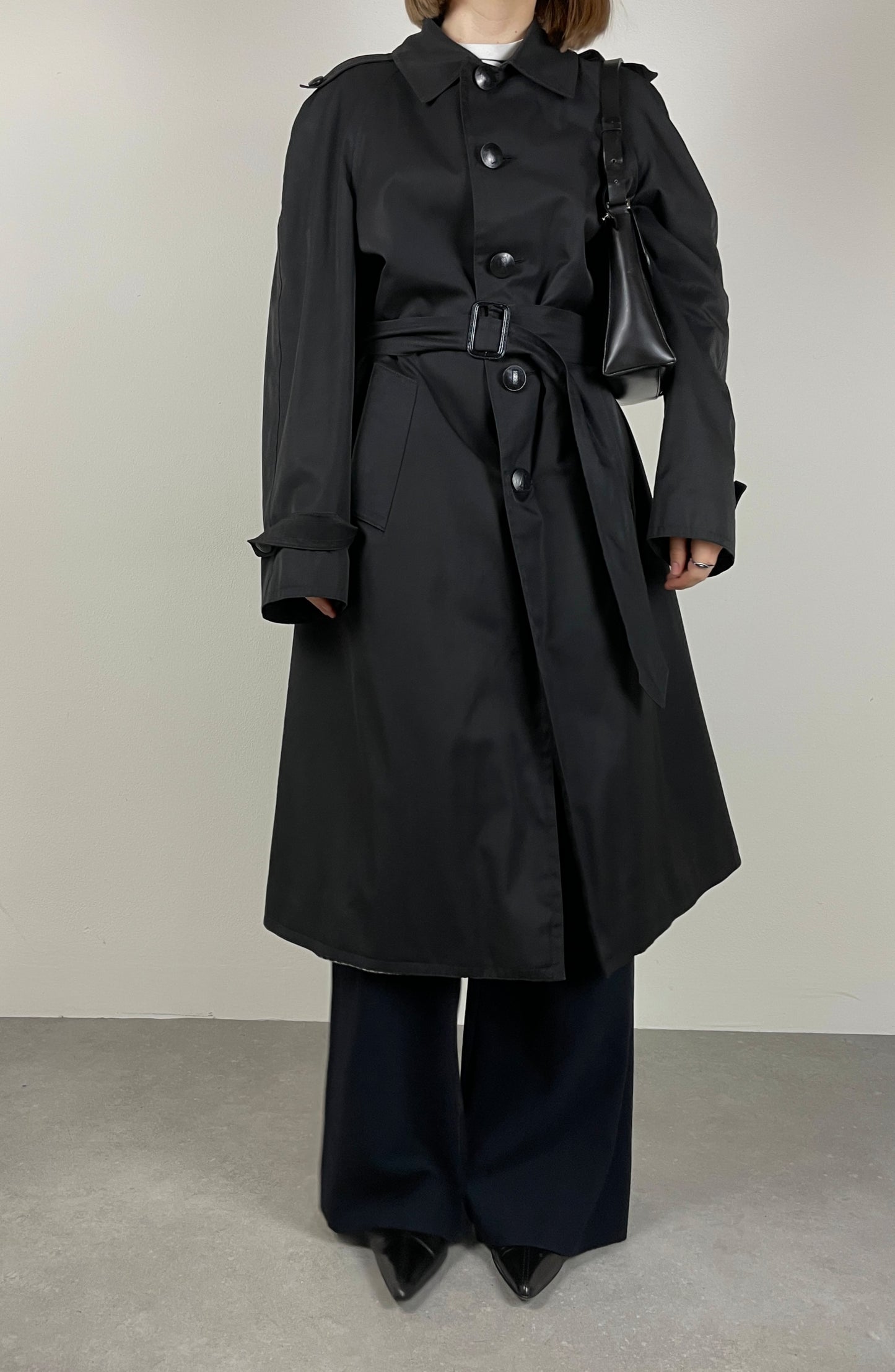 Black trench coat