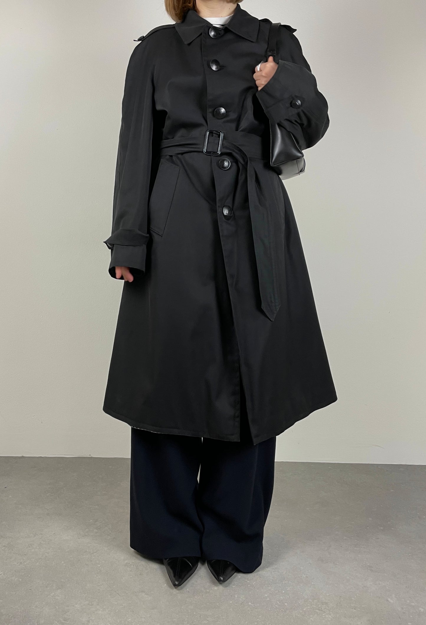 Black trench coat