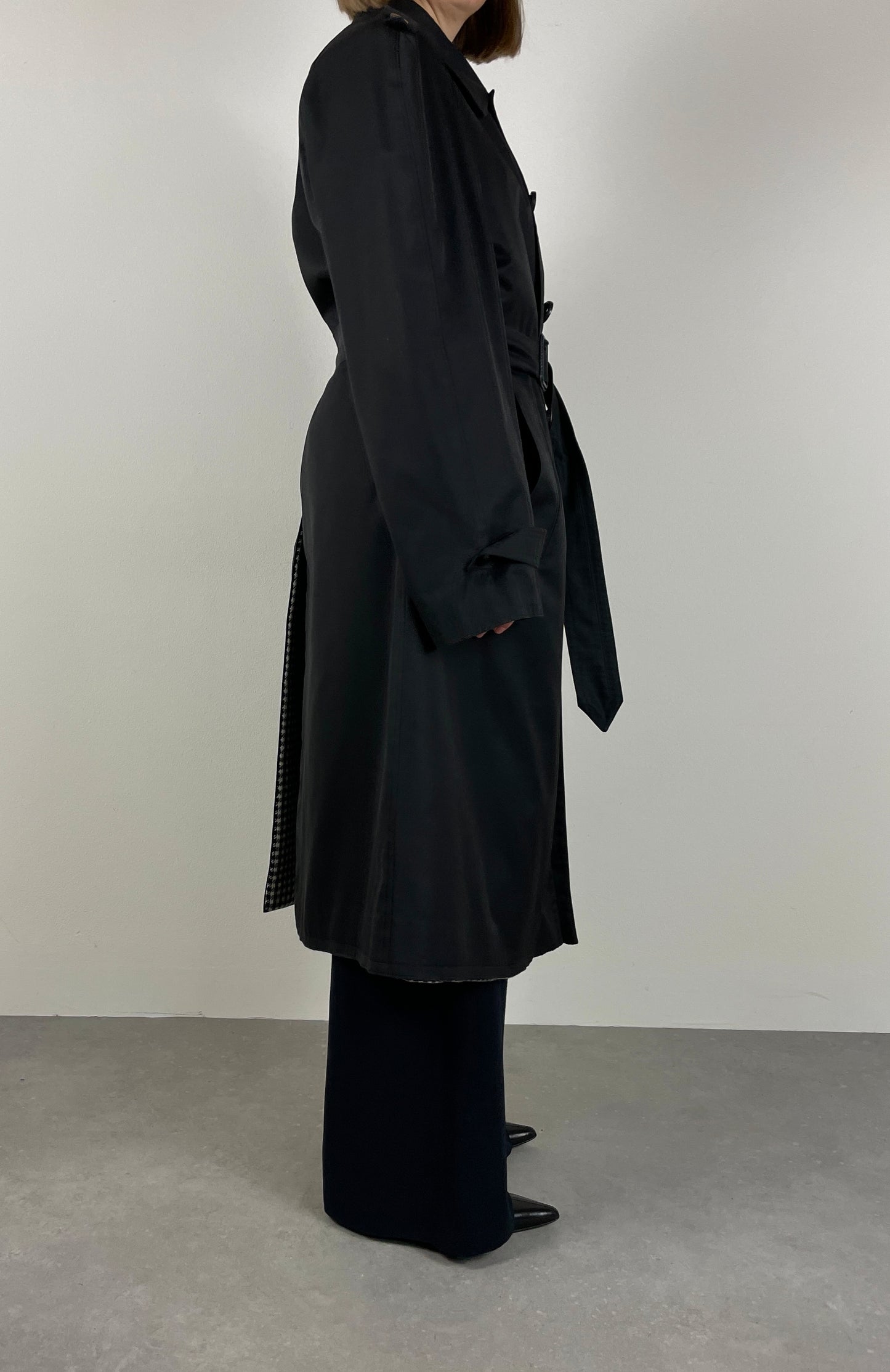 Black trench coat