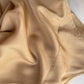 Silk long gold dress