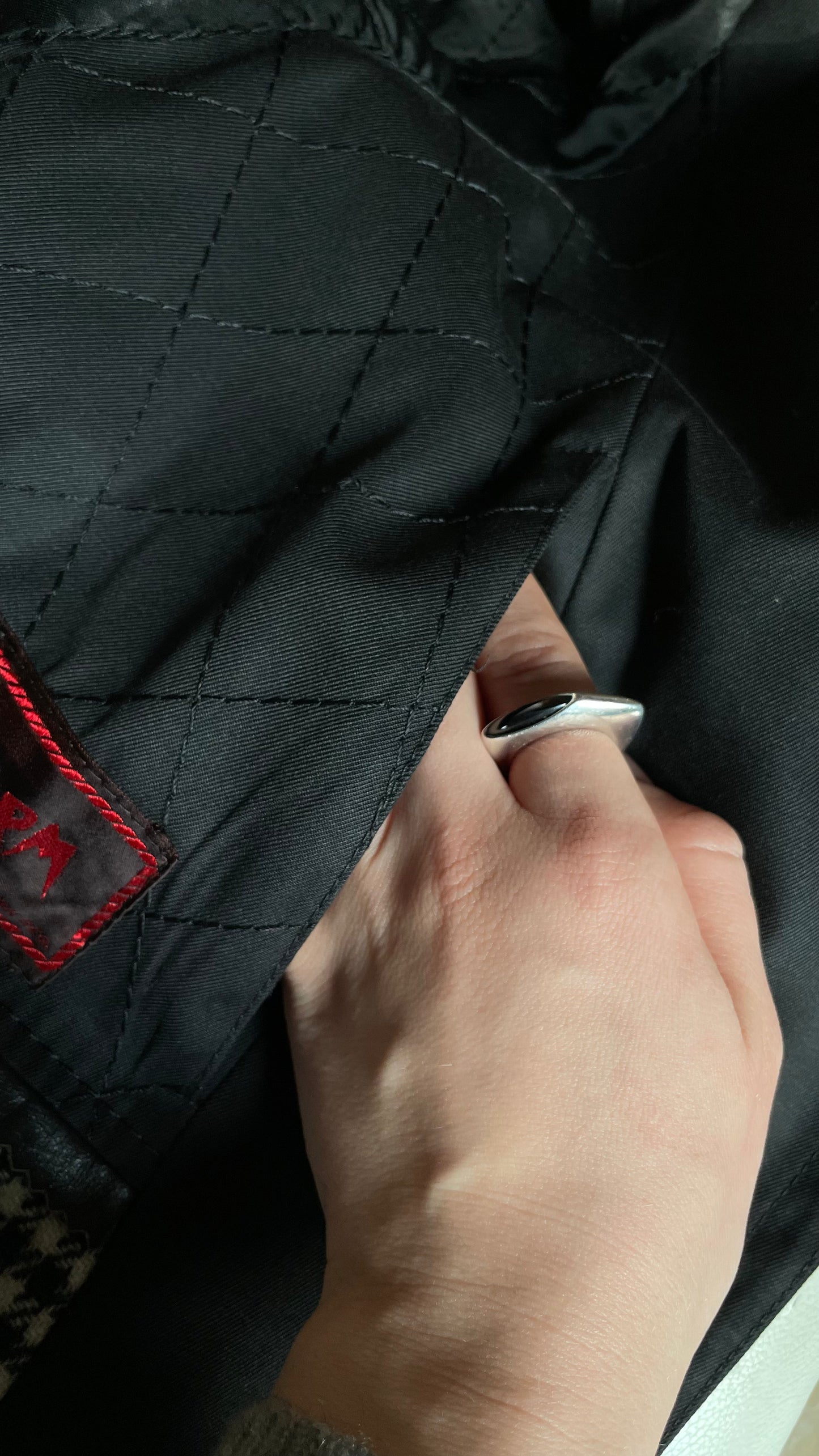 Black trench coat