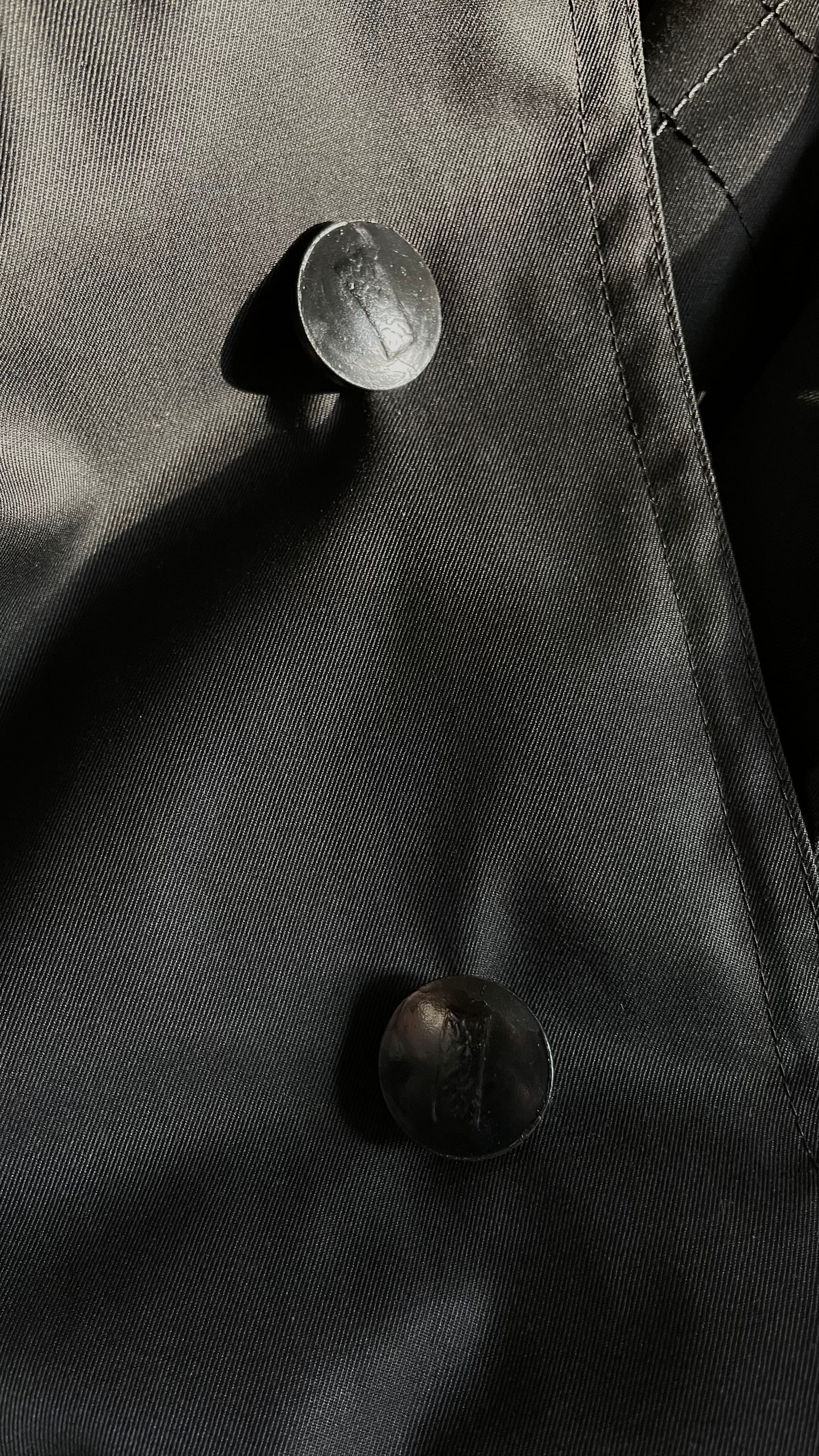 Black trench coat