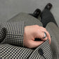 Pied de poule wool blazer
